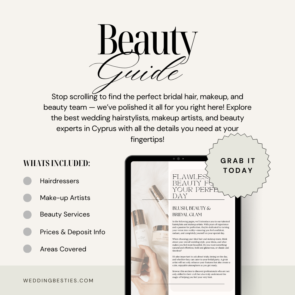 Cyprus wedding Hair Makeup Nails