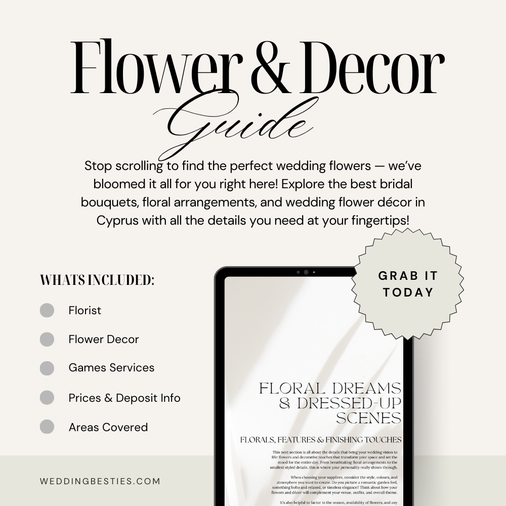 Cyprus Wedding Flower and decor brochure