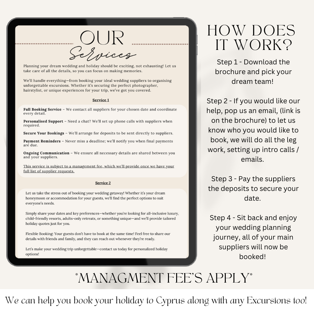Our Services for wedding cakes and cocktails